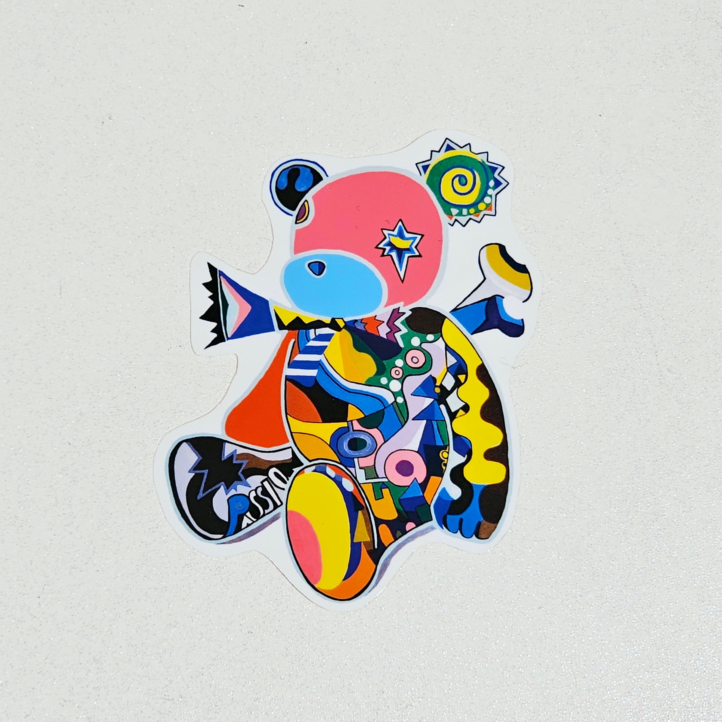 防水ステッカー”TEEDY BEAR PASSION” | ハタヤママサオ 公式オンライン